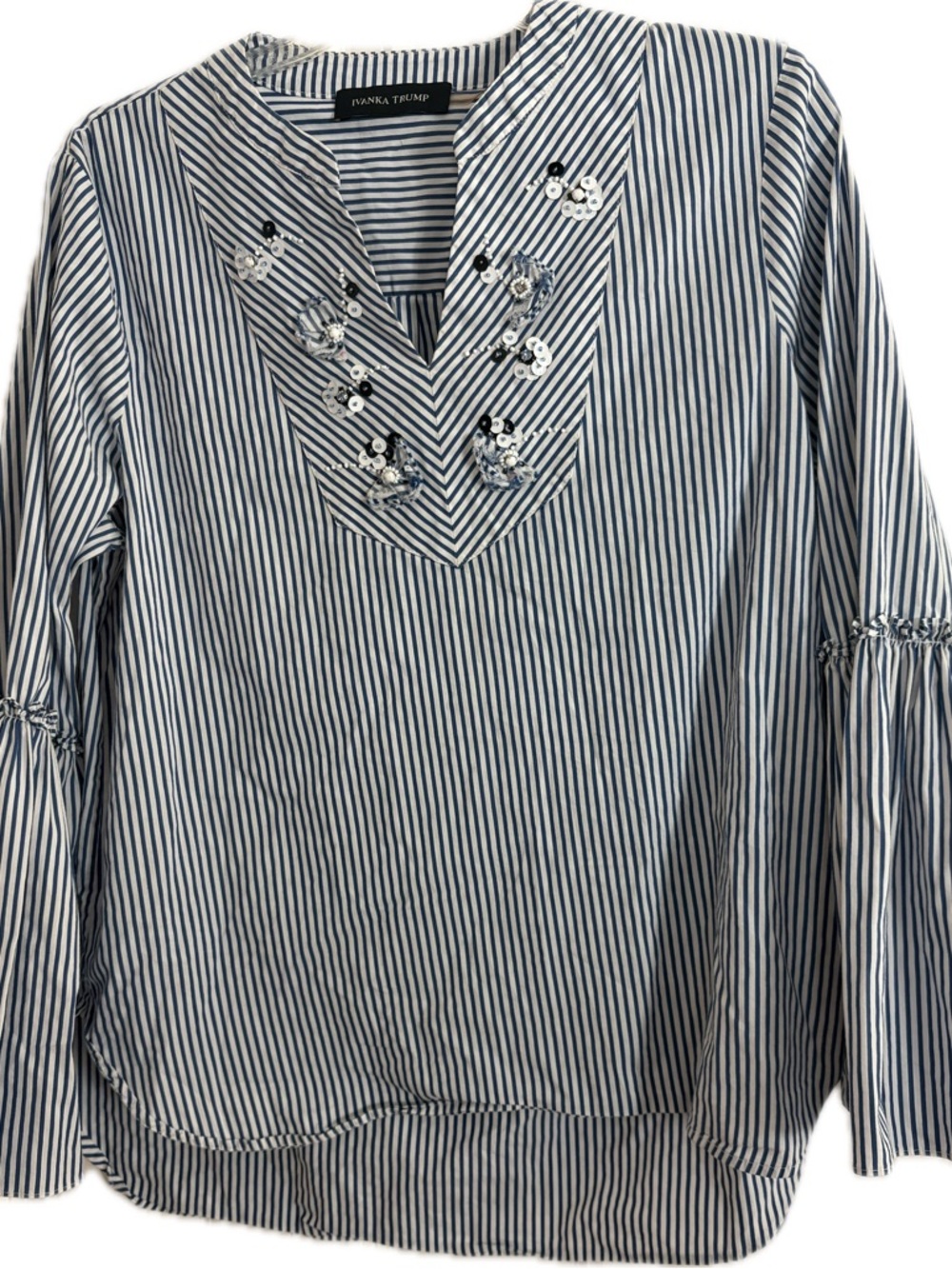 Ivanka Trump Women’s Blue/White Striped Top